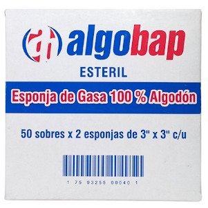 Gasa Esteril Algobap 3"X3" X2Und