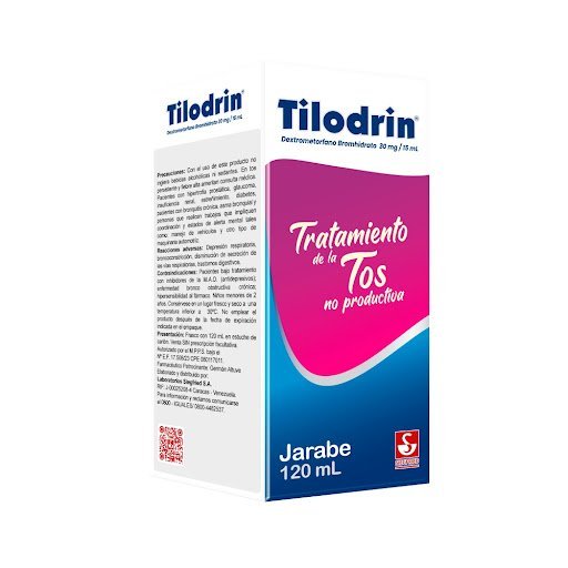 Dextrometorfano Tilodrin Frasco x 120 ml Jarabe