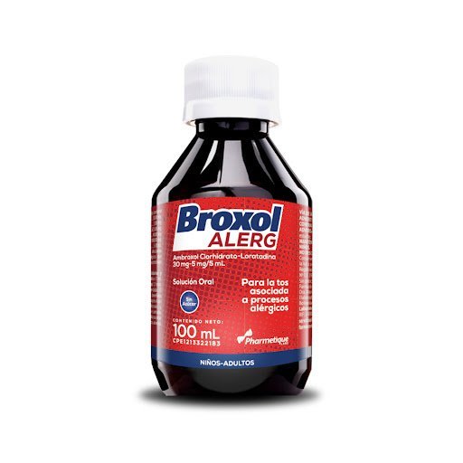 Ambroxol + Loratadina 30-5mg/5ml Broxol Alerg Pharmetique Labs Jarabe x 100 ml