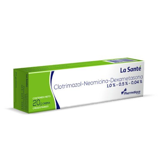 Clotrimazol + Neomicina + Dexametasona 1,0%/0,5%/0,04% La Santé Crema x 20 gr