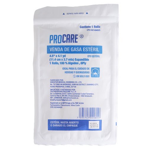 Venda de Gasa Esteril Expandible Procare